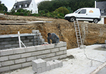 Réalisation des fondations à Bagnols-les-Bains